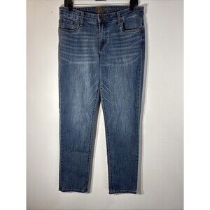 KUT FROM THE KLOTH Women’s  Crop Straight Leg Blue Denim Jeans Sz 6